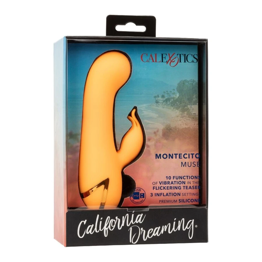 CALEXOTICS - MONTECITO MUSE VIBRATORE RABBIT ORANGE BY CALIFORNIA DREAMING